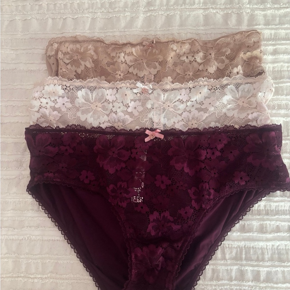 Victoria's Secret Burgundy Hipster Panties